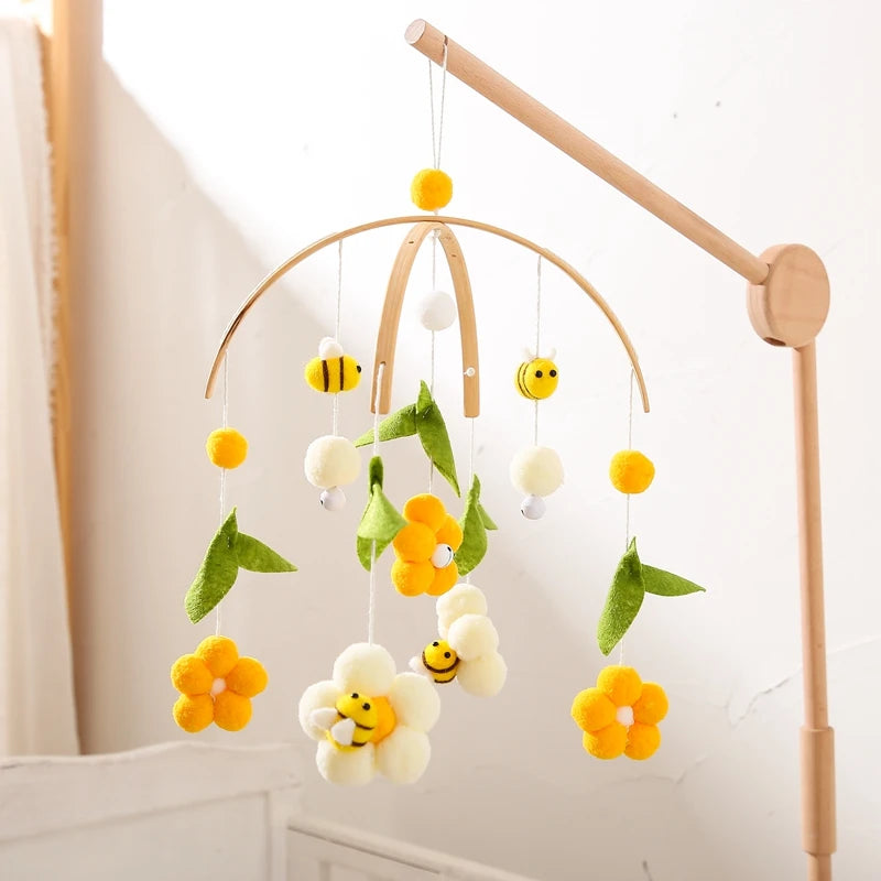 Baby Rattle Toys , Wooden Crib