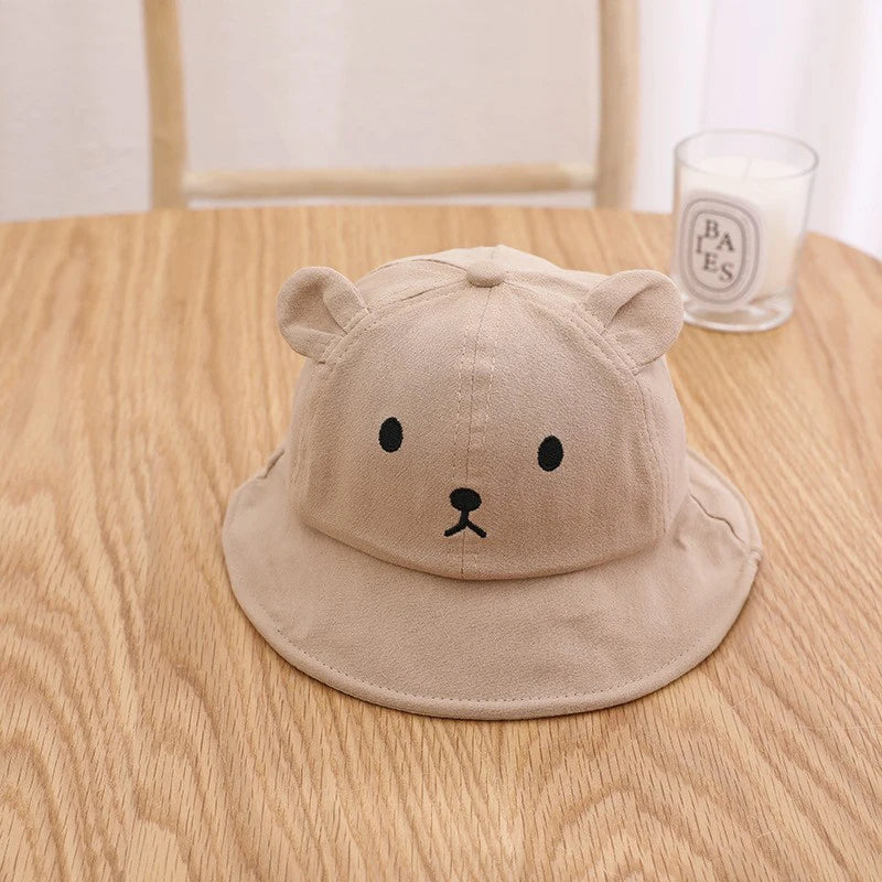 Cute Bear Baby Bucket Hat With Ears