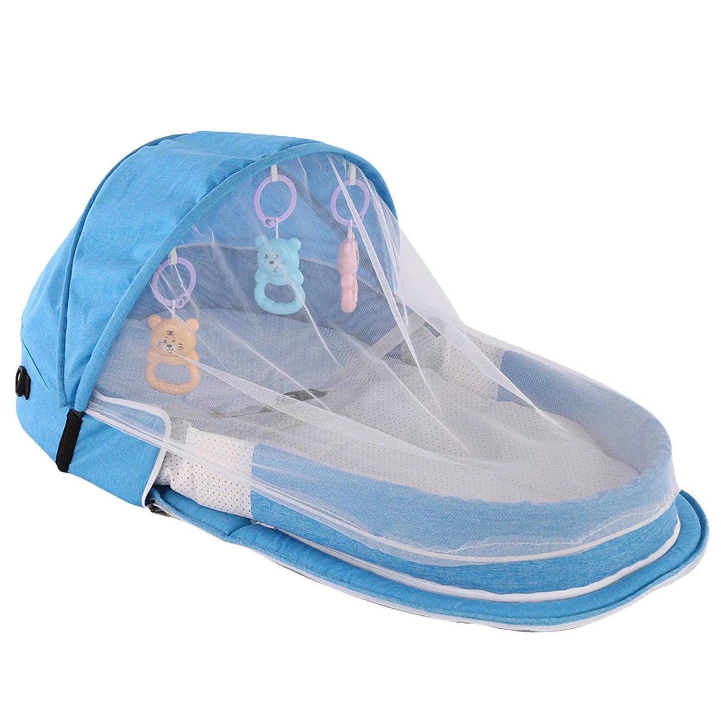 Baby Bed Folding Portable Baby Crib With Net