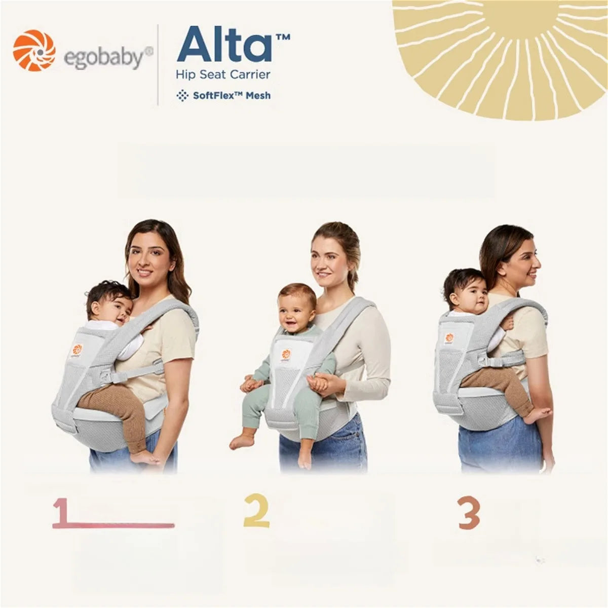 3 in 1 Baby Carriers Breathable Baby Bag