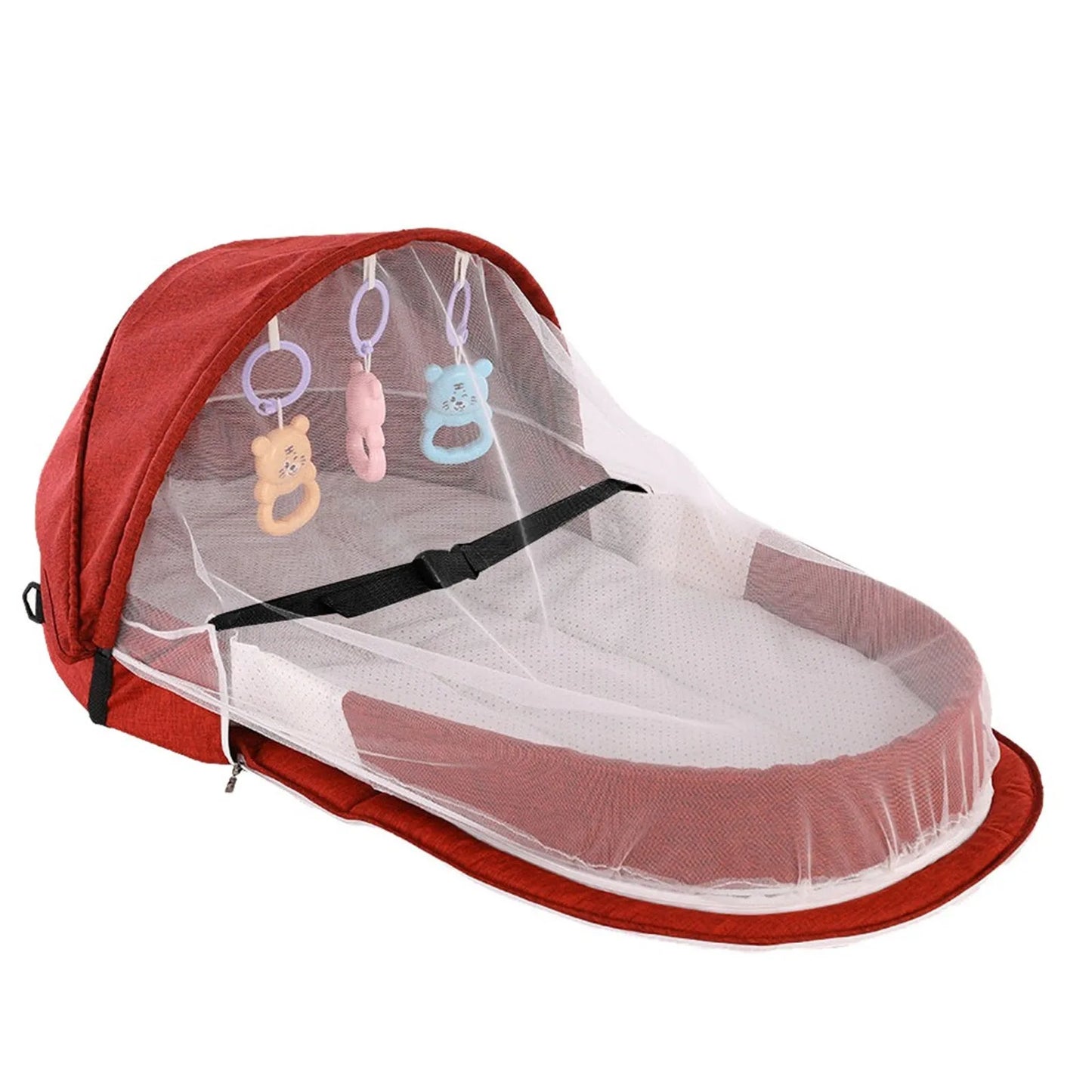 Baby Bed Folding Portable Baby Crib With Net