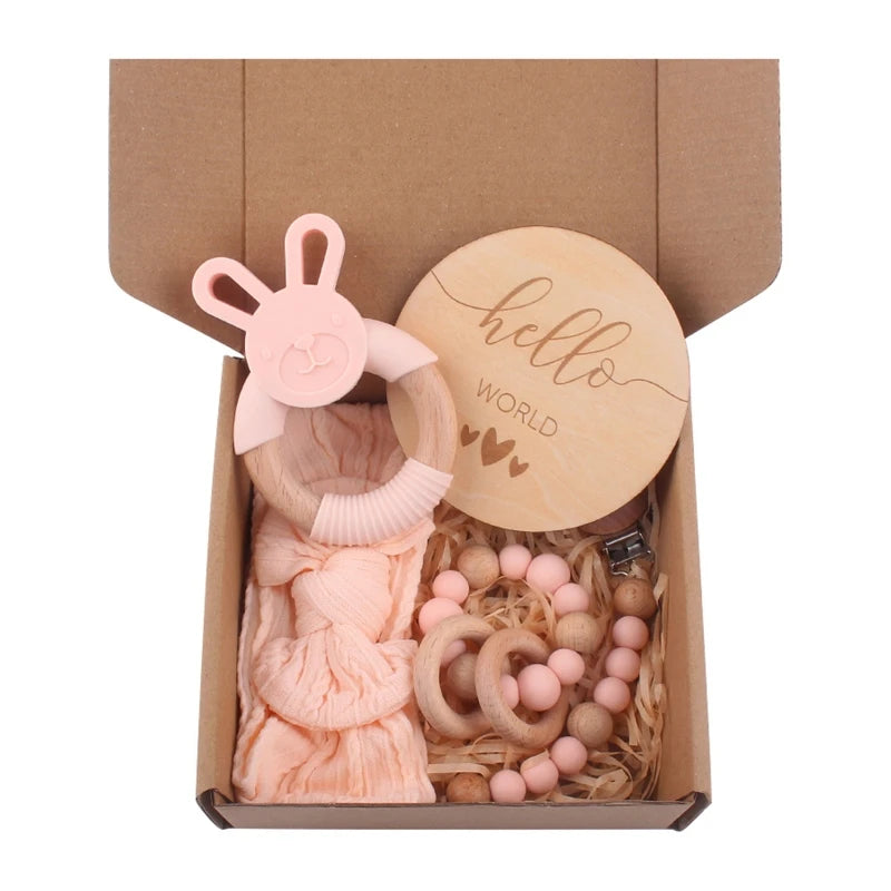 Baby Girl Hello World Gift Box