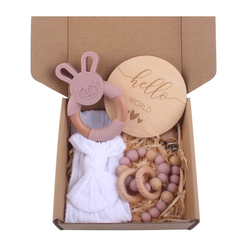 Baby Girl Hello World Gift Box
