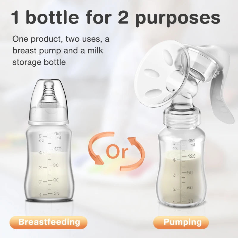Breast Pump Baby Nipple Manual Suction Milk Pump