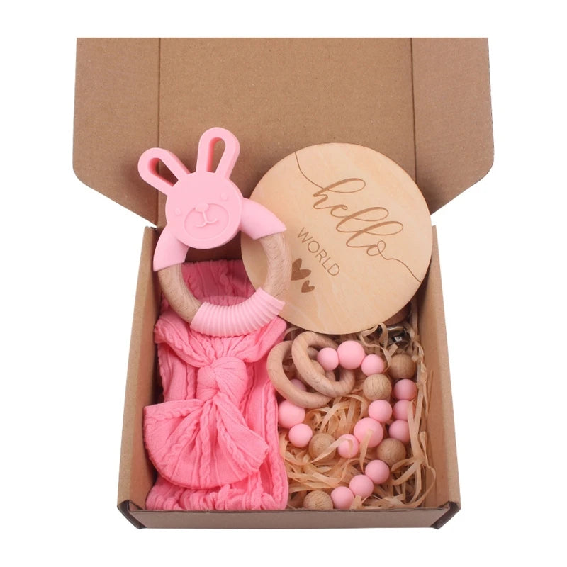 Baby Girl Hello World Gift Box