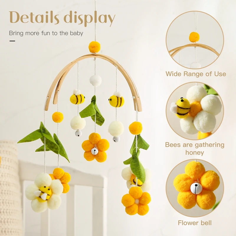 Baby Rattle Toys , Wooden Crib