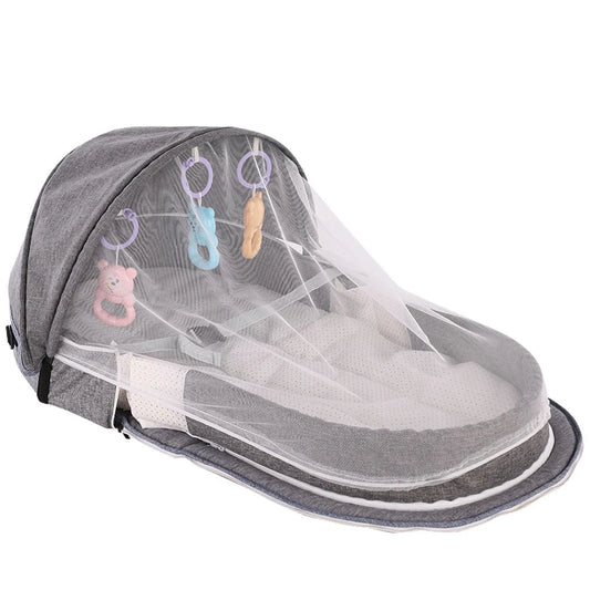 Baby Bed Folding Portable Baby Crib With Net